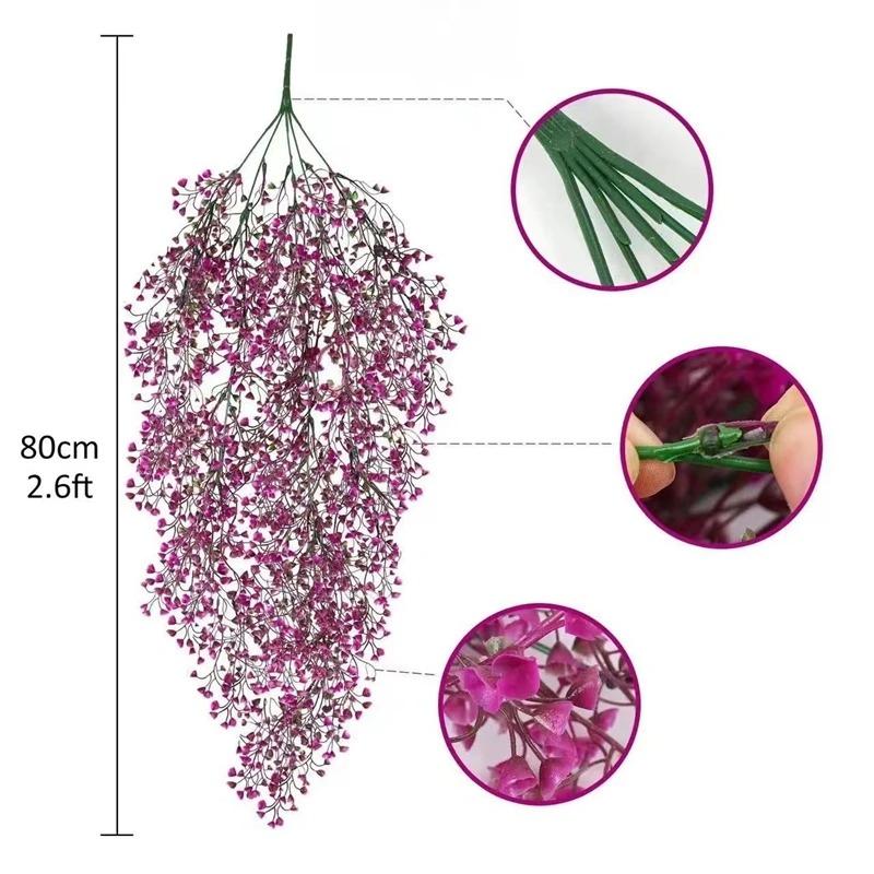 1/2Pcs Artificial Plant Vine Fake Leaf Plant Hanging DIY Basket Ornament for Home Room Decor Garden Wedding Decoration Outdoor
