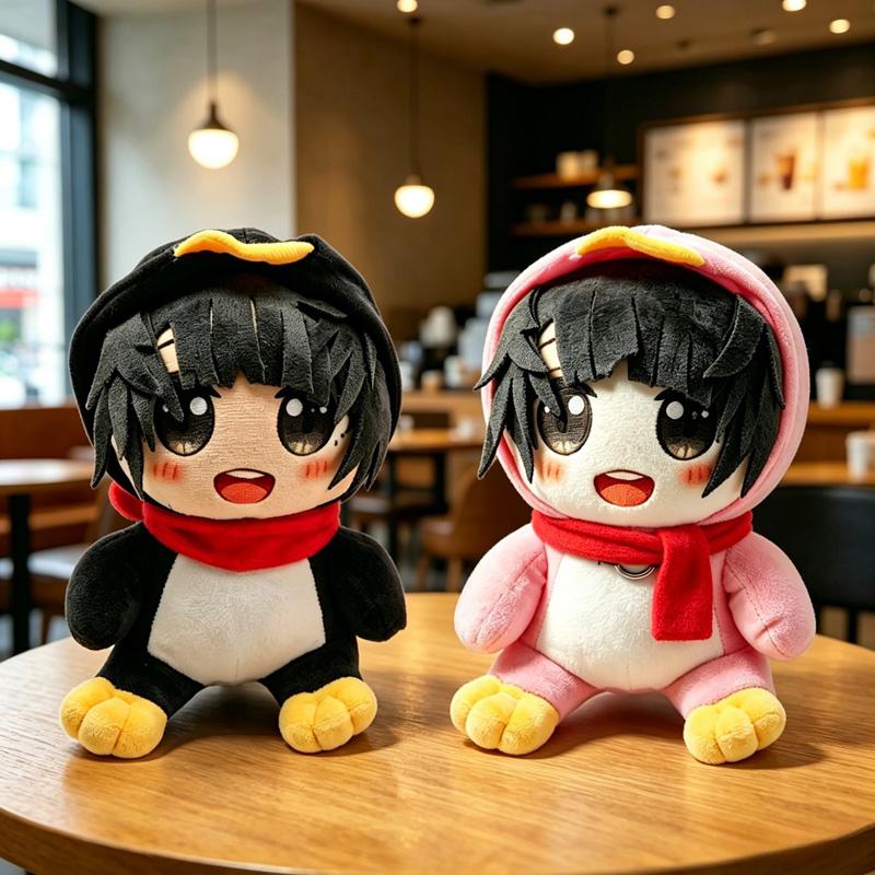 Bambola Peluche Pinguino Kawaii Calda Carina Gugu Gaga Meme Animale di Peluche Morbido Giocattolo di Peluche Regalo di Compleanno per Bambini Fan Bambola Zaino