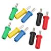 10pcs Banana Plug Connector  Slot Welded Banana Plug Stackable Connector for Security Accessori