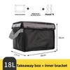 Schwarze Wasserdichte Lebensmittel-Liefer-Isolierbox Kleine Mittlere Große 30 45 62L Größen Lokale Lieferung Kühltasche Picknick BBQ Zubehör
