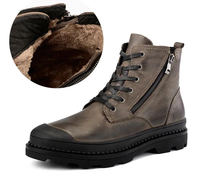 Кожаные ботинки для мужчин — фото 9