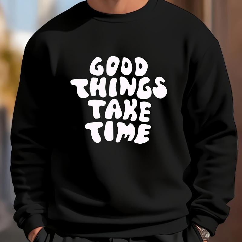 

Свитшот с горловиной, Классический и Удобный, Подходит для выходных XXL чёрный