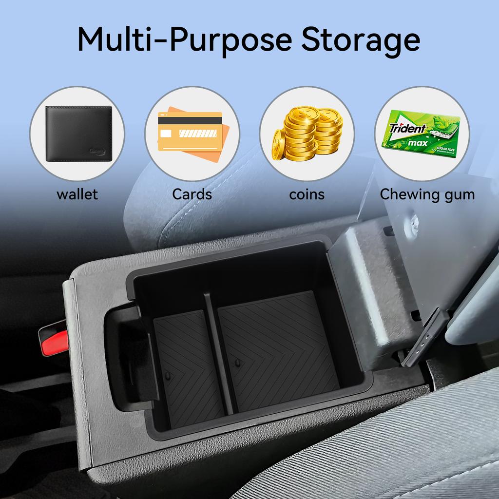 Für Renault Dacia Duster 2025 2026 Auto Armlehnen-Aufbewahrungsbox Innenzubehör Mittelkonsolen-Ablage Aufräumen ABS