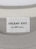 Ships Colors Creamy Crew Neck Knit, Machine Washable, 216060006, Light Gray, X-Large