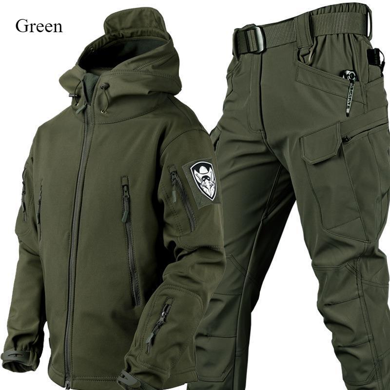 Fashion Tactical Camouflage Suit Autumn and Winter Outdoor Cold Suit Thickened Warm Men's Hardshell Suit