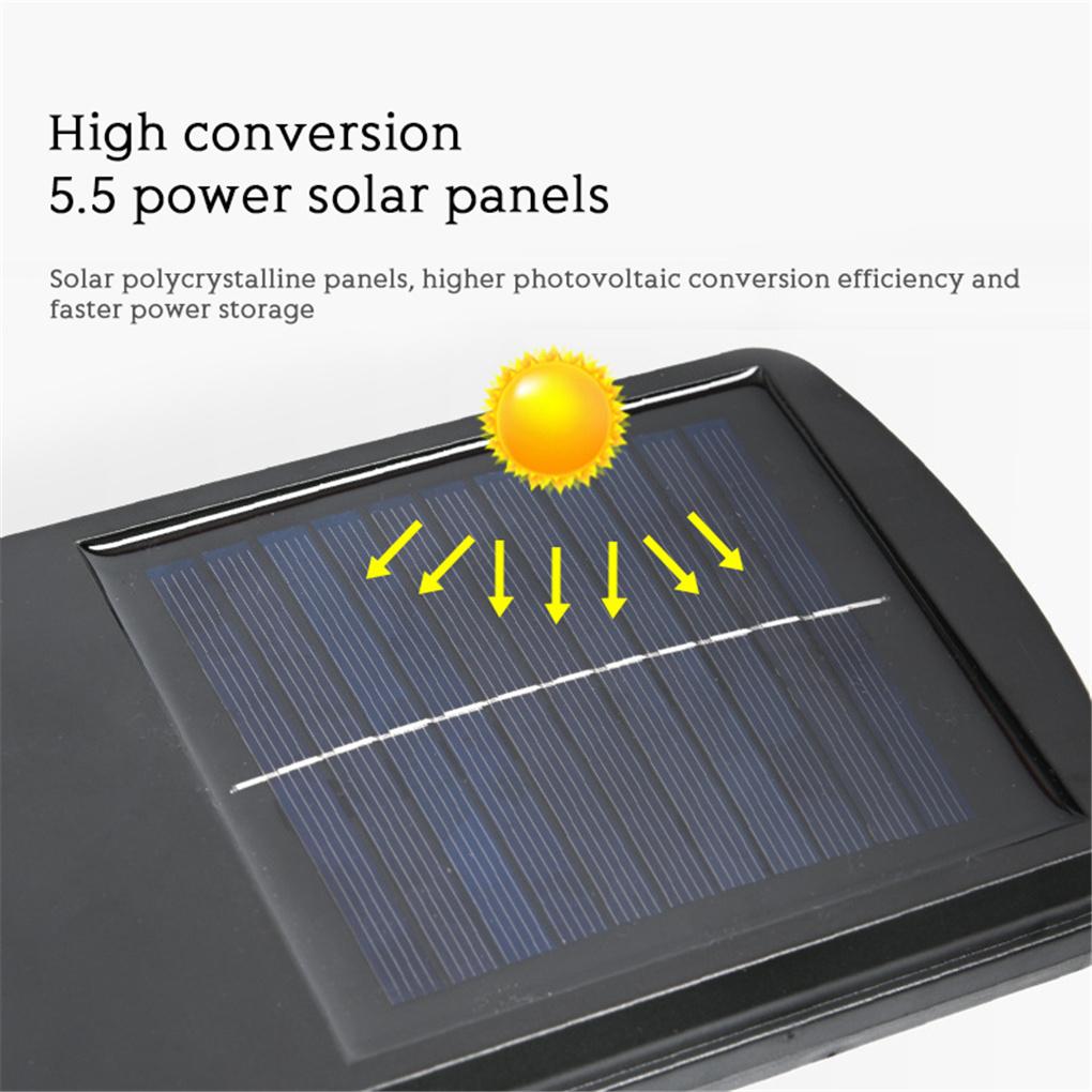 LED Solar Street Light Infrared Sensor Outdoor Wall Lamp+Remote Control
