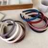 Light Luxury Fashion Sense Satin Thin Edge Sponge Headband Women's Solid Color High Skull Top Hair Accessories Headband