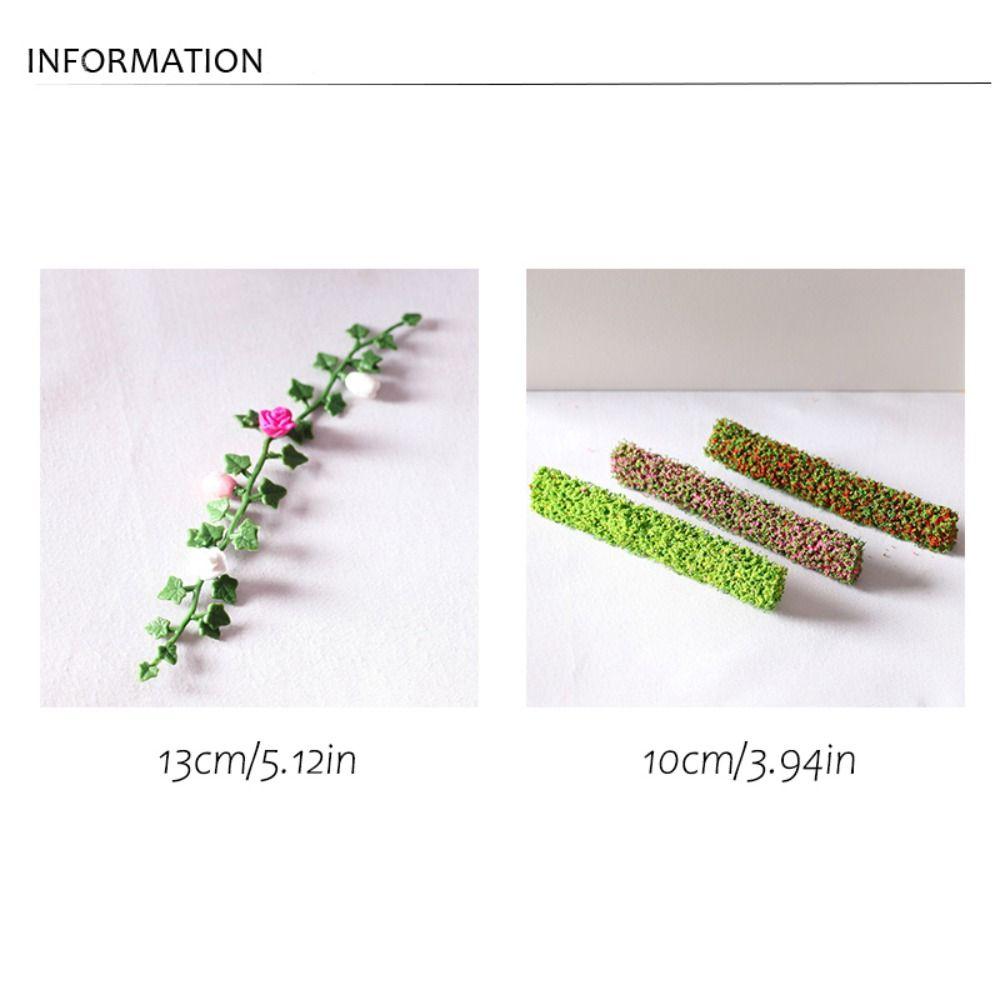 DIY Dollhouse Mini Shrubs Pretend Play Flower Vine Model Simulation Flower Nursery Toy Scene Props