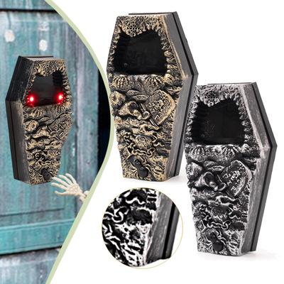 Halloween Doorbell Coffin Shaped for Indoor Outdoor Trick or Treat Event