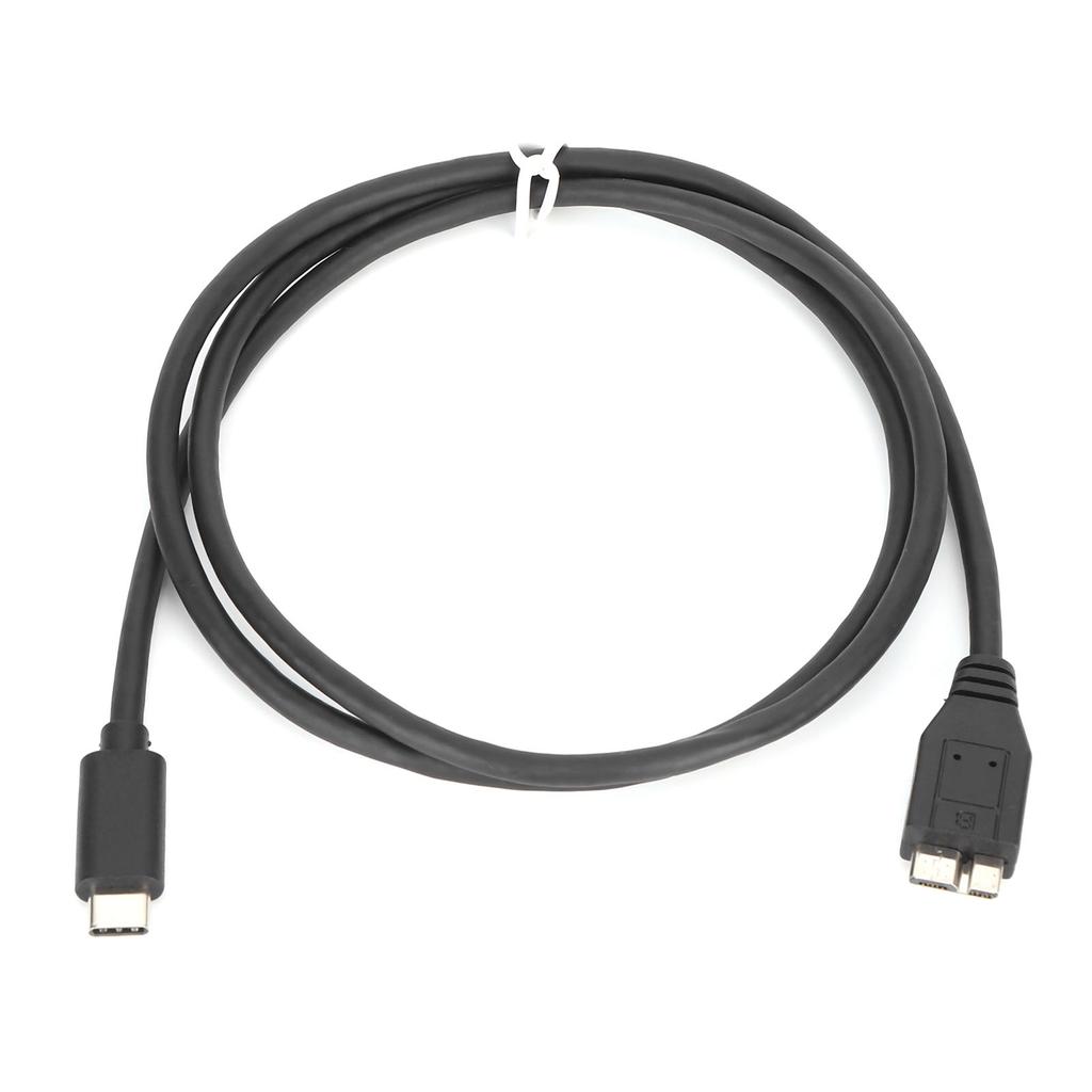 Hard Disk Data Cable 1 Meter 5Gbps Highspeed Transmission Typec to Micro B USB 3.0 Computer Accessory