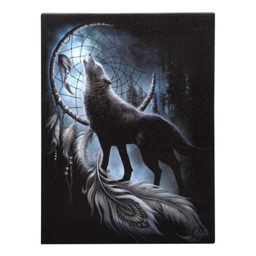 Spiral Direct From Darkness Canvas Plaque One Size blanc/noir