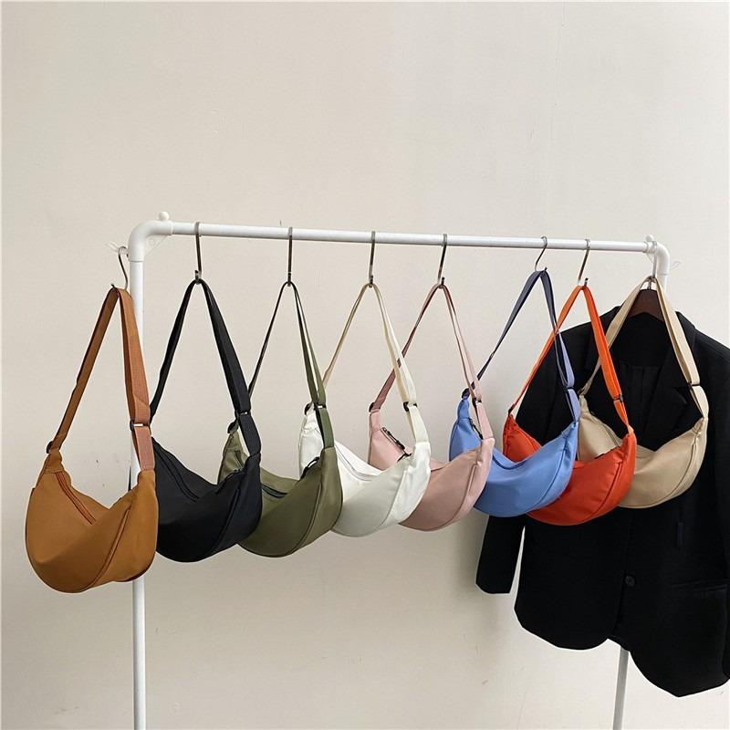 New nylon bag simple fashion messenger dumpling bag trend versatile student casual shoulder women's bag