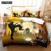 3D Chinese Kung Fu Bedding Sets Duvet Cover Set With Pillowcase Twin Full Queen King Bedclothes Bed Linen