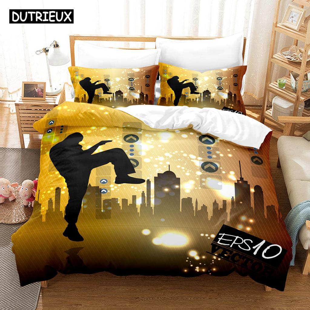 3D Chinese Kung Fu Bedding Sets Duvet Cover Set With Pillowcase Twin Full Queen King Bedclothes Bed Linen