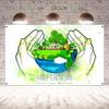 Banner de Decoración de Fondo Feliz Día de la Tierra 22 de Abril Decoración de Fiesta Ambiental Interior y Exterior