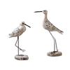 Set of 2 Wooden Seagull Figurines, Ideal As A Gift for