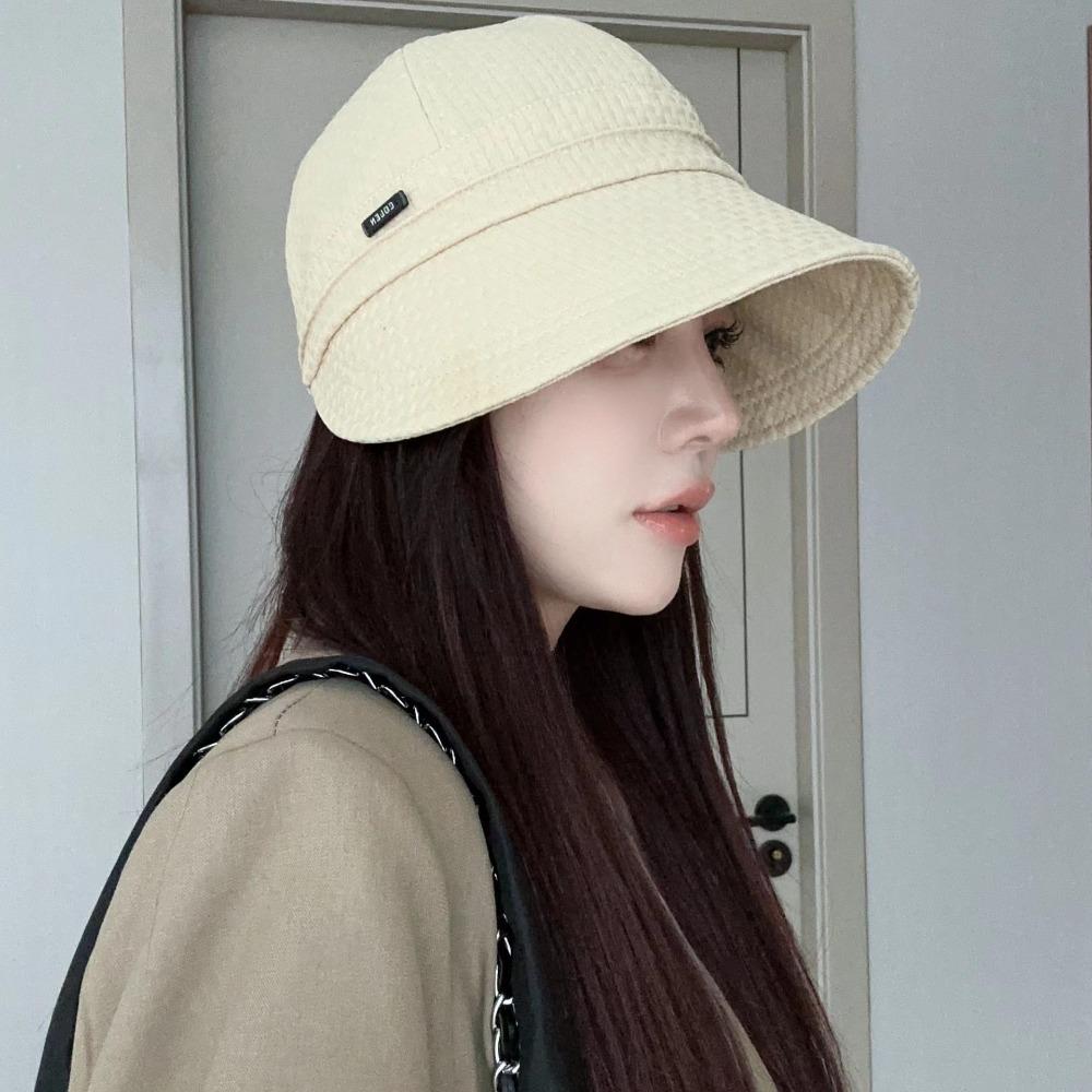 Foldable Bucket Hats for Women Summer Beach Sun Hats Outdoor Panama Fisherman Cap Female Wide Brim Sunscreen Caps