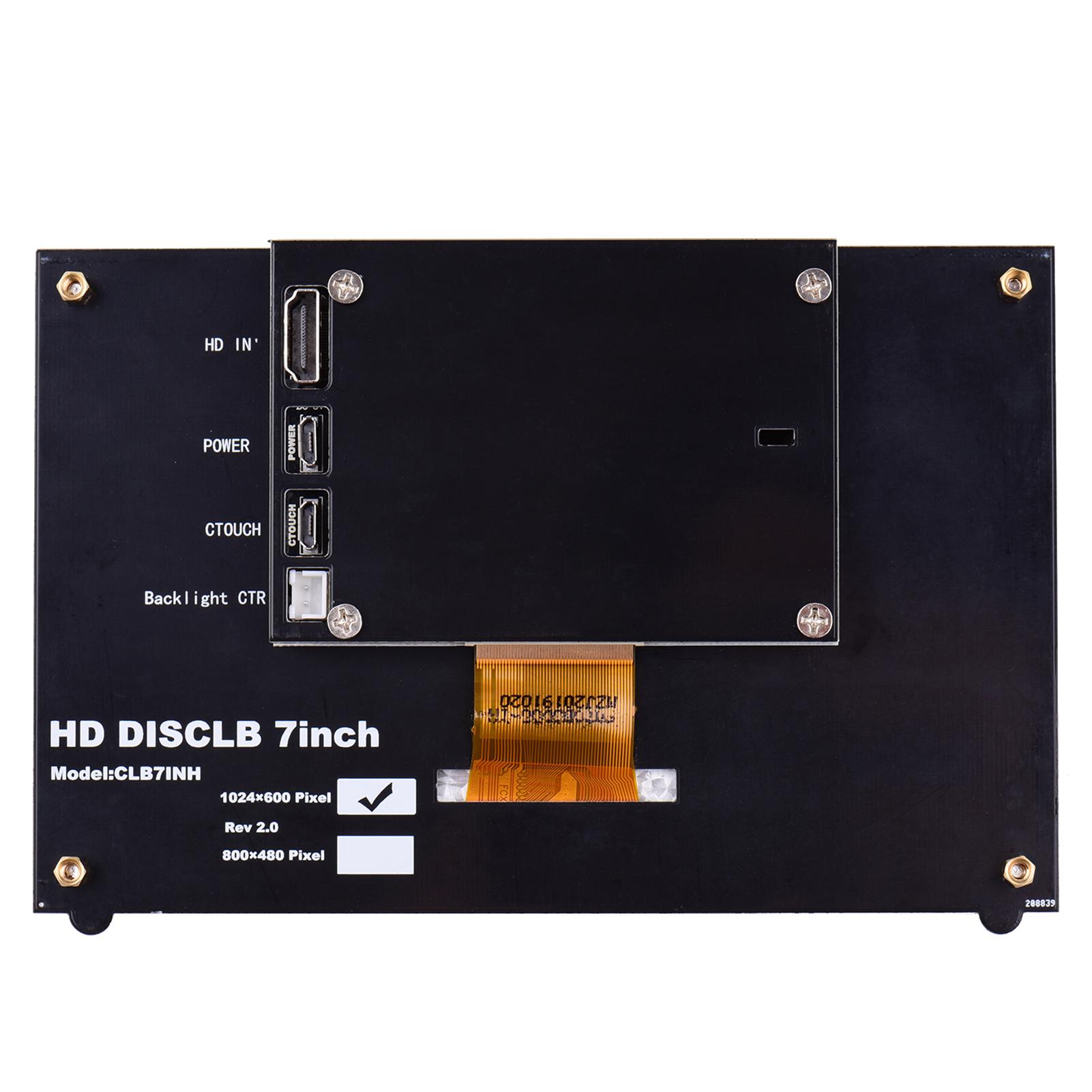 

7-дюймовый HD IPS емкостный сенсорный дисплей, разрешение 1024*600, маленький портативный монитор с интерфейсом USB HD