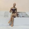 Abstract Reading Men Figurine Modern Sitting Lying Letter Man Statue Home Office Study Room Artistic Decoration Ornament
