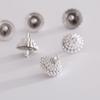 50/100Pcs Pendant Set Balls Charms Pendants Caps Decoration Holder Sphere Stand Replacement Creative Accessory Christmas Parts