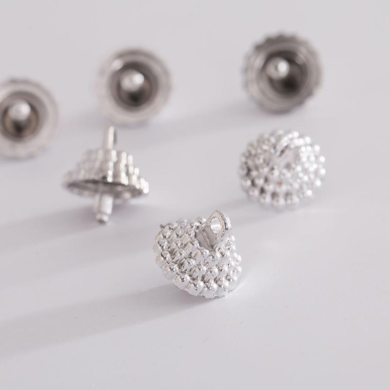50/100Pcs Pendant Set Balls Charms Pendants Caps Decoration Holder Sphere Stand Replacement Creative Accessory Christmas Parts