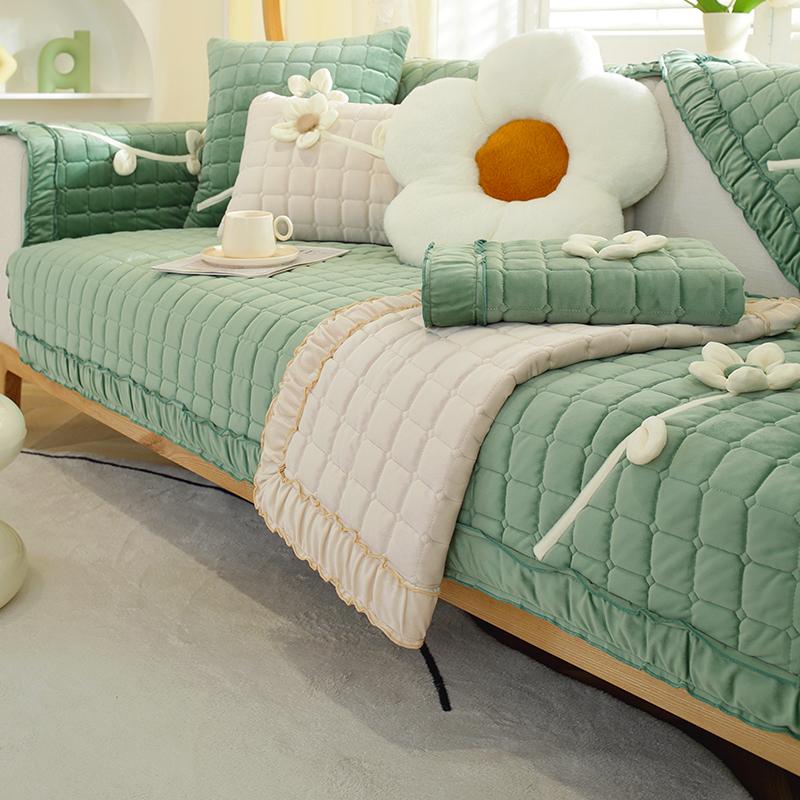 

Бархатная зимняя подушка для дивана, подушка для сиденья, Нескользящие подушки для сиденья, универсальный универсальный чехол, ткань, универсальный чехол на четыре сезона 70*70cm