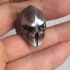Europa und Amerika Retro Punk Spartanerkrieger Maske Herren Offene Ringe für Klassischer Männlicher Krieger Helm Ring Hip Hop Party Schmuck