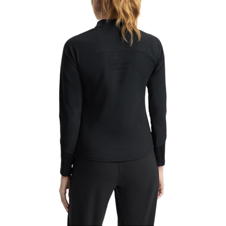 FILA Athletics Series Half-Zip Pullover Breathable Simple Casual Sports Top Women tops A11W511210FBK-1