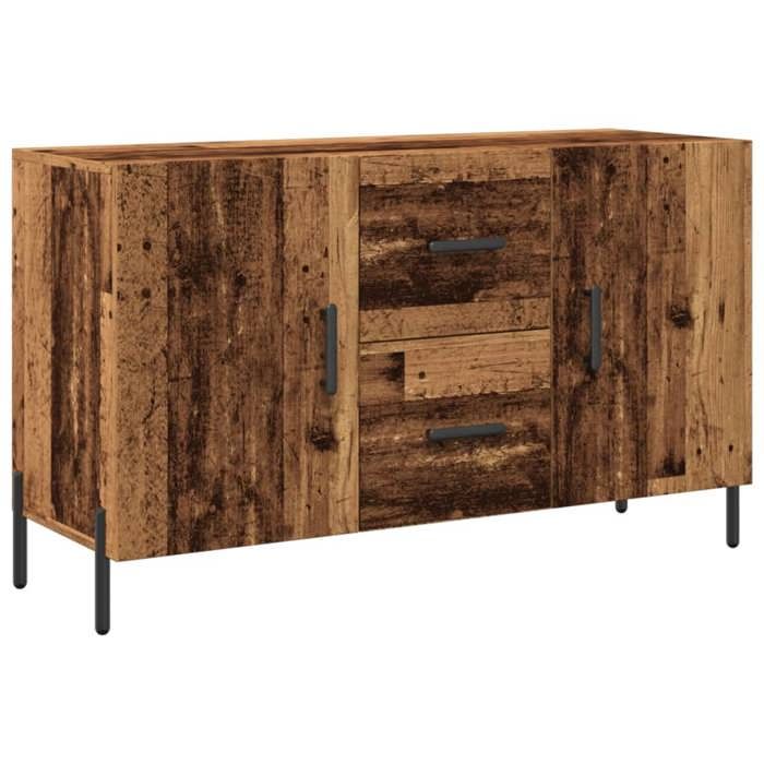 VidaXL Buffet vieux bois 100x36x60 cm bois d'ingénierie, meuble de rangement, meuble de rangement de cuisine, meuble de 857320