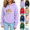 Mädchen Hoodie mit Haustier-Tasche, Süßes Pullover Sweatshirt für Kinder, Lässiges Oberteil für Schule und Spiel