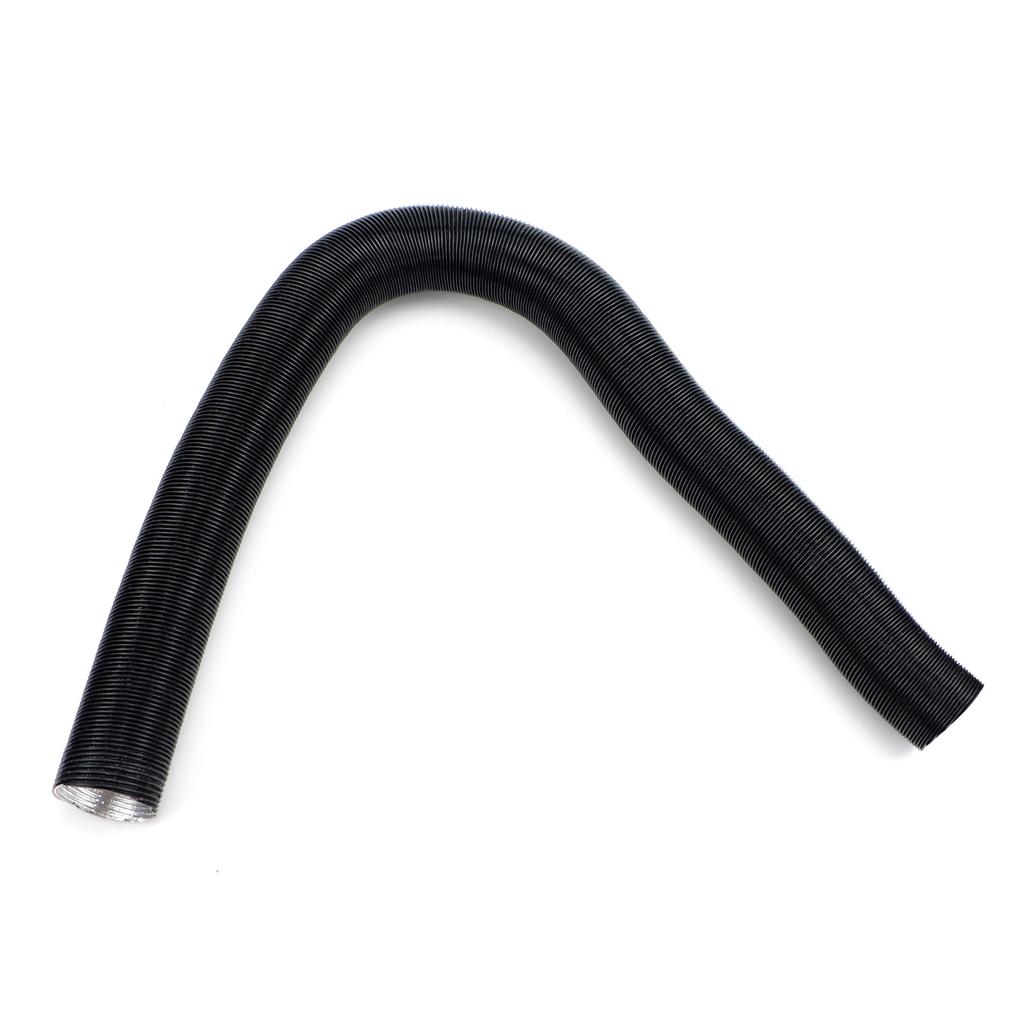 4PCS 25mm Diameter 60cm Stretched Length Air Diesel Parking Heater Duct Pipe Tube Hose Line Black For Car Truck Caravan Camper