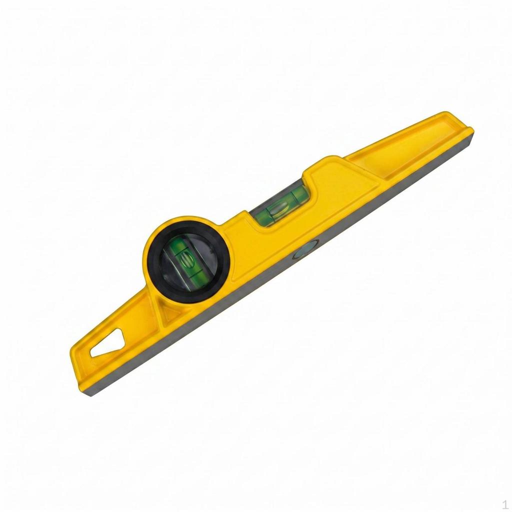 Aluminum Spirit Level Vial Viewing Ports Bubble Painted Finish Hand Tool 250MM Solid