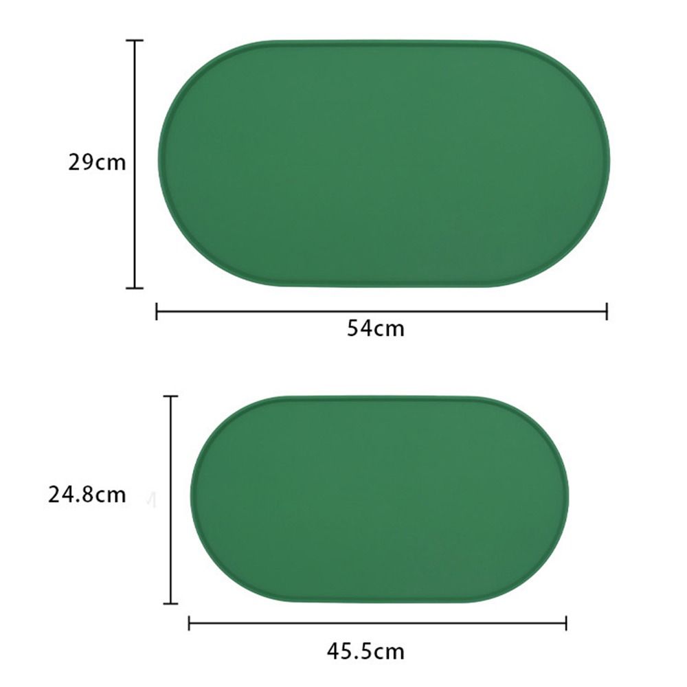 Anti Overflow Pet Bowl Mat Silicone Dog Drinking Pad Portable Cat Placemat  for Dog Cat