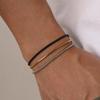 1.7mm Stainless Steel Links Wristband, Stylish Adjustable Unisex Jewelry Square Snake Chain Bracelets for Men Women Accessories
