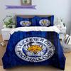 Leicester City FC  Pattern Bedding Quilt Set  Home Decoration  Gift (1 * Duvet Cover + 2 * Pillowcase  Without Core)