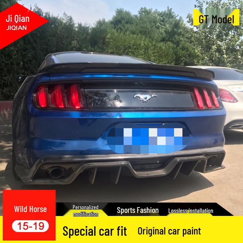 15-22 Mustang Rear Spoiler: Modified Fixed Wing & No-Drill Diffuser