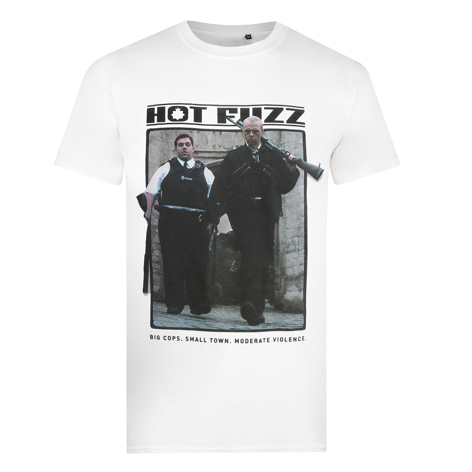 Hot Fuzz Mens T-shirt Big Cops Top Tee S-2XL Official 4XL