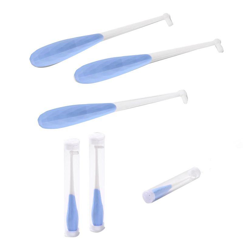

AEE2-Cat Toothbrush,Puppy Tooth Brushing Kit,Cat Tooth Brushing Kit For Cat Care,Mini Head, 4PCS синий