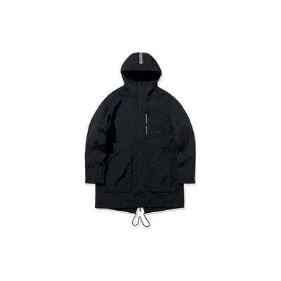 Li Ning Badfive Letter Print Casual Sports Zipper Hooded Long Sleeve Windbreaker Men Outerwear Black AFDQ013-3