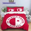 SK Slavia Praha Pattern Bedding Home Decoration Birthday Gift (1 * Duvet Cover + 2 * Pillowcase, Without Core)