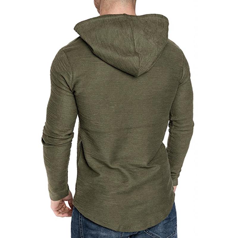 Men's Long-sleeved T-shirt Casual Sports Hoodie Sweatshirt Men's T-shirt Men's Tops Bottoming Shirt