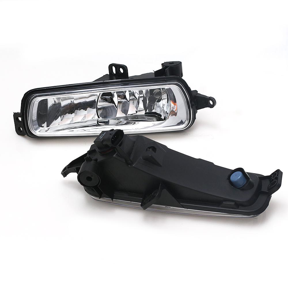 2PCS Front Bumper Fog Lamp Light Grille Trim Cover Frame Lid Bezel For Ford Focus MK3 III 2015 2016 2017 2018 Foglight Foglamp