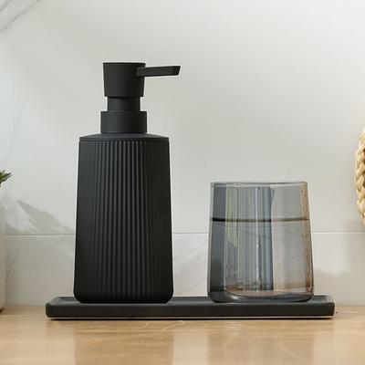Yousheng Foam Hand Sanitizer Soap Dispenser Large Diameter Bottle Mouth Modern Ribbed Design Versatile Liquid Pump Bottle