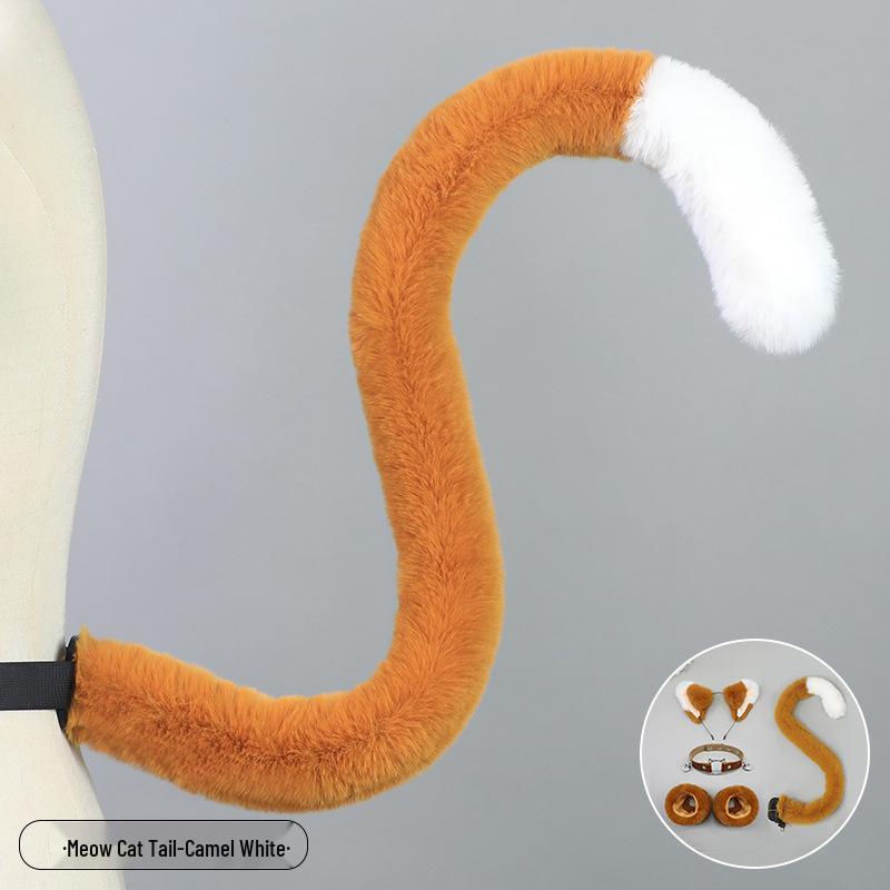 Handmade Plush Cat Girl Maid Fox Beast Ear Headband Hair Accessory