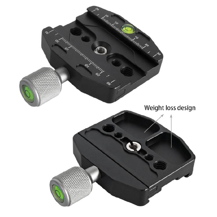 Aluminum Alloy Quick Release Plate Tripod Gimbal Base 1/4 3/8 Screw Mounting