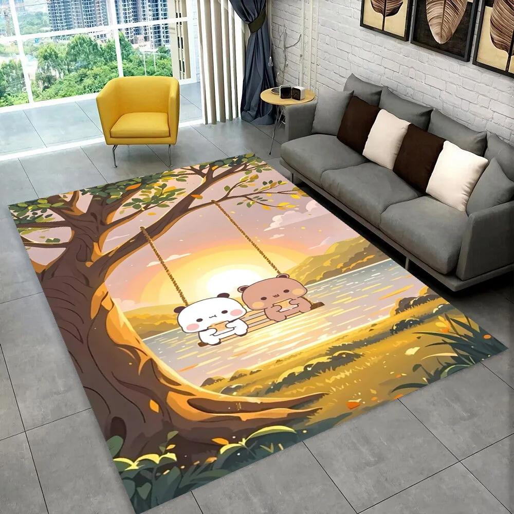 27 Style New Bubu Dudu Love Cartoon Bear Carpet Rug for Living Room Bedroom Home Sofa Decoration,kids Play Non-slip Floor Mat