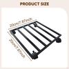 Flower Pot Stand with Casters Plants Rack Metal Tray Mover Plant Pots Roller Base for Office
