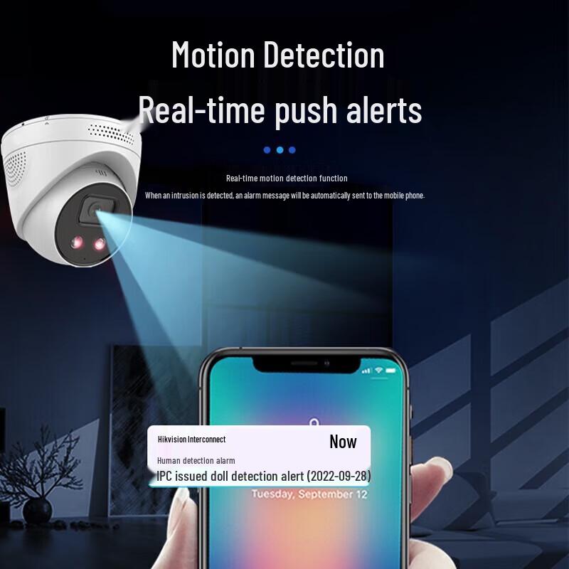 Hikvision 4MP Outdoor PoE Surveillance Camera with Two-Way Audio CN plug (adapter included)