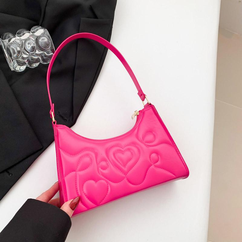 Stylish Pu Leather Shoulder Bag For Women With Zipper Closure And Inner Pouch