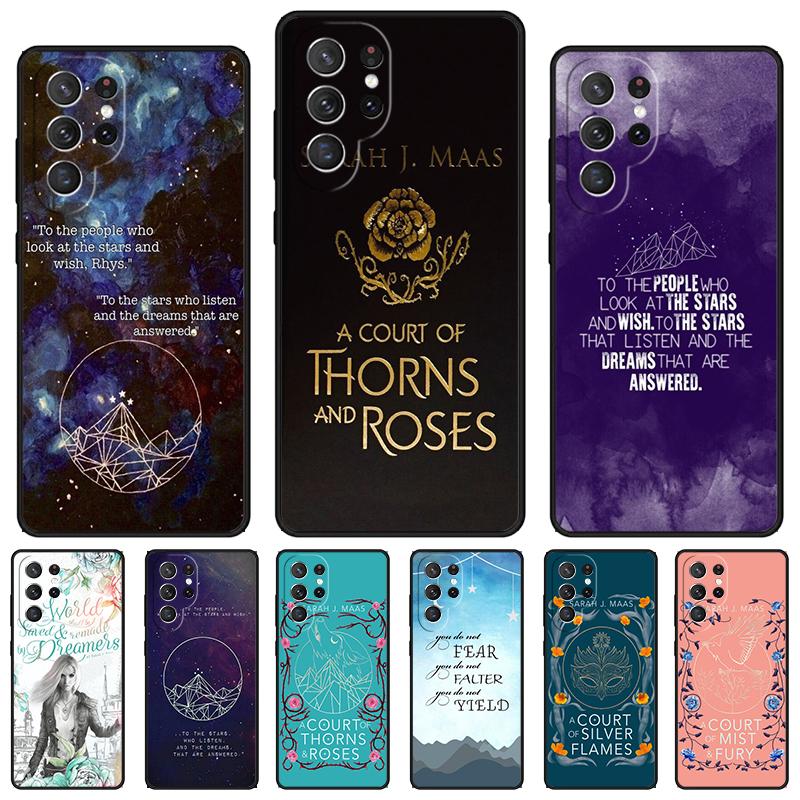 A Court of Mist and Fury Sarah J Maas phone case For Samsung Galaxy S24 S25 S23 S22 Ultra Note 10 20 Plus S20 S21 FE Cover